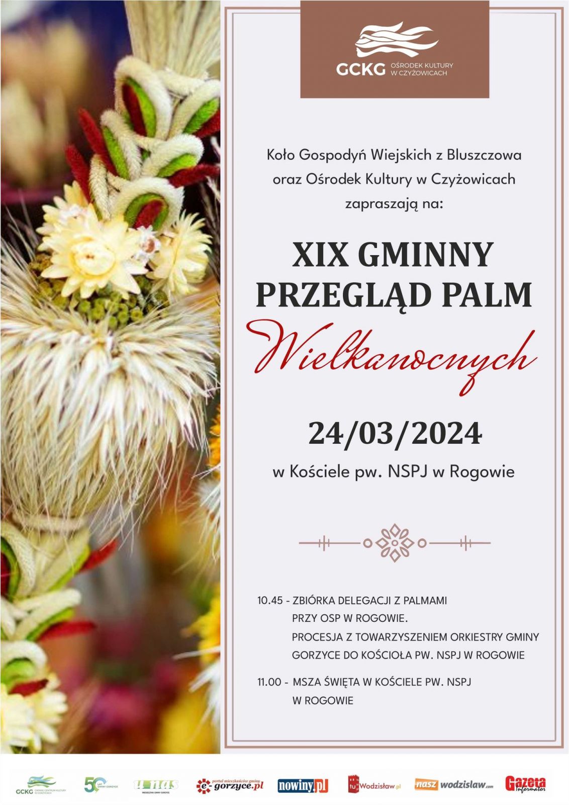 plakat przeglądu palm wielkanocnych